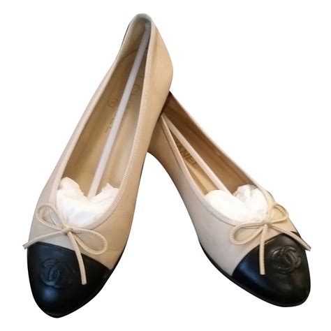 chanel flats two tone|are chanel flats comfortable.